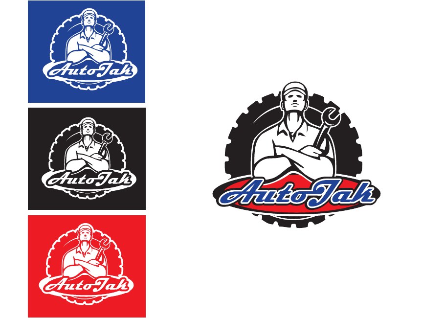 Original AutoJak identity and color variants