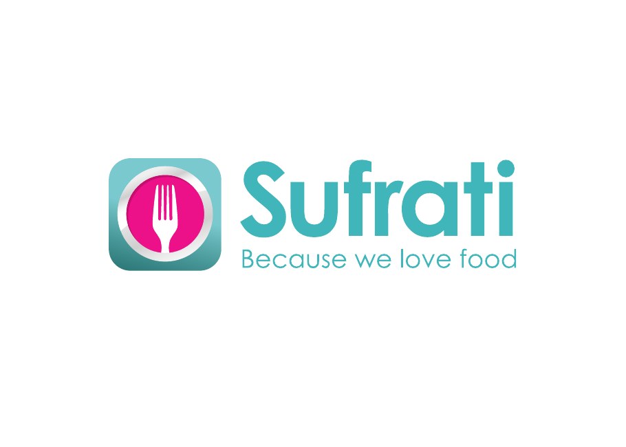 Original Sufrati logo and Because we love food tagline